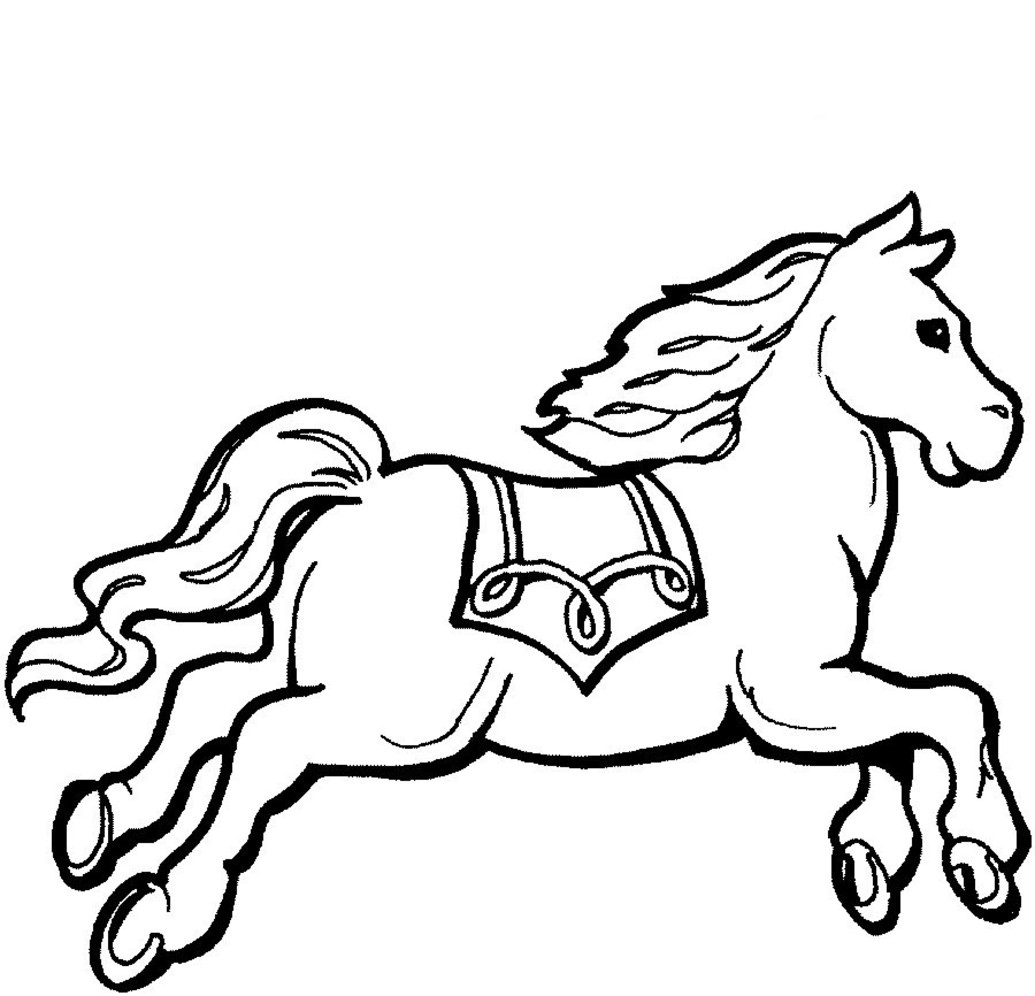 Download Coloring Pages for Kids - Horse Coloring ~ Child Coloring