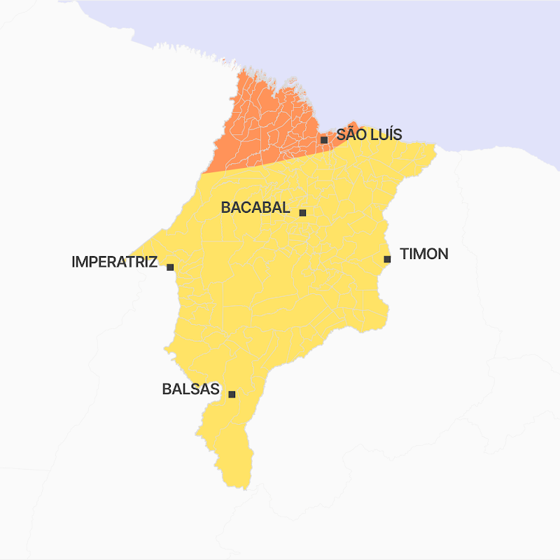 Maranhão tem alertas sobre perigo de chuvas intensas