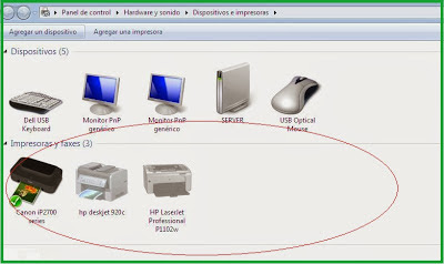 printer list windows 7 operating system