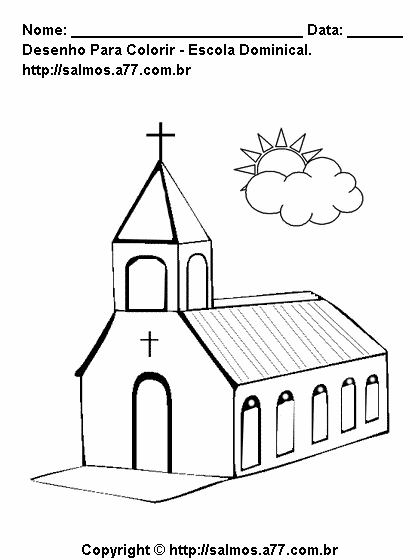 Colorir Desenho Igreja Desenhos para colorir Smartkids