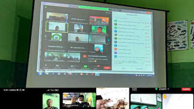 Hebat, Kankemenag Probolinggo Respon cepat Kehadiran KURMA Melalui Zoom Meeting serentak Madrasah se - Probolinggo