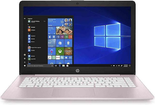 HP Stream 14 HD Laptop , Intel Celeron N4000 , 4GB RAM, 64GB eMMC, HDMI, Webcam, WiFi, Bluetooth, Windows 10  St. Patrick's Day Laptop Gifts