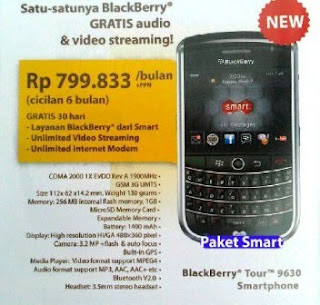 Blackberry 9630 Tour  paket smart