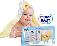 Logo Vinci gratis 30 Kit Mister Baby: accappatoio,acqua di colonia, crema e pasta protettiva