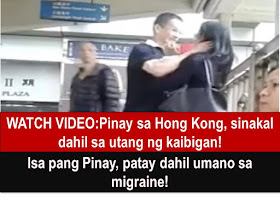       DUE to debt, a Filipina domestic worker in Hong Kong was strangled after physically assaulted by a 56-year old South Asian man.  The incident happened in footbridge in Central last December 4 and several Filipino household workers were able to take the video of the said incident.  In a video posted on Facebook by a netizen, the man is seen shouting at the Filipina, pulling her back, grabbed her by the neck and strangled her.  (HERE'S THE VIDEO)     The incident was stopped by several bystanders in the area.  The Filipina, who named was not released was taken to Queen Mary Hospital by police officers who responded to a 999 call. She was reportedly discharged after being declared in good condition.  According to some Filipino who witnesses the incident, the  victim acted as a guarantor to a friend who did not repay a debt to the man.  (WATCH ANOTHER VIDEO)       SEE ALSO:  ANOTHER REMINDER TO ALL OFWS: BEWARE OF "UTANG" IN ABROAD  WARNING: IN SAUDI ARABIA, BE WARY OF BEING A DEBT GUARANTOR, YOU COULD END UP IN JAIL  NEWS POST: SOME REMINDERS TO ALL OFWS AND EXPATS IN SAUDI ARABIA  OFWs IN HONG KONG URGE TO REGISTER ONLINE FOR OEC EXEMPTION  OFW LOSES 200K IN ATM SCAM     On the other news, a 40-year-old Filipina domestic worker from Bacolod City was found dead on the evening of Dec 4 in her kitchen bed space, one day after reportedly complaining of a migraine.  The helper, Johana Periera had been working for her employer for five months in Hong Kong.  Police said she was “found collapsed” and certified dead, with no suspicious circumstances. Her body was taken to a hospital for postmortem examination.    (Periera was found dead in one of the tower blocks  in Royal Ascot in Shatin)  According to the report, Periera complained to her employer that she's having a migraine last December 3.  She was told to rest until the next day which happens to be Sunday and her day off.  The employer found her unconscious, Sunday night but the emergency response from police and ambulance staff said, she was dead.  According to her friends in the area, they did not know that Periera is suffering from a migraine but prior to the incident, she reportedly had an argument with her employer. (Source:http://www.sunwebhk.com/)    RECOMMENDED POST:  JAPAN JOBS FOR FILIPINOS THIS DECEMBER 2016  JOBS AVAILABLE FOR CRUISE SHIPS AND CARGO VESSELS, LOCAL AND ABROAD  LOCAL FASTFOOD CHAINS, RESTAURANTS, AND MALLS PLEDGE SUPPORT FOR LOCAL ONION AND GARLIC PRODUCERS  FORMER DOTC SECRETARY JOSEPH EMILIO ABAYA, 7 OTHERS, FACES GRAFT CHARGES OVER P3.8 BILLION ANOMALOUS LICENSE PLATE DEAL  UNION BANK AND PNB FORECLOSED PROPERTIES AUCTION THIS DECEMBER             ©2016 THOUGHTSKOTO