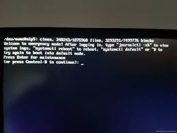 Mengatasi Emergency Mode Type "Journalctl -xb" Pada Linux