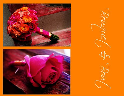 on the tones of fuschia and orange with a touch of gold and mixed those on the tones of fuschia and orange with a touch of gold and mixed those