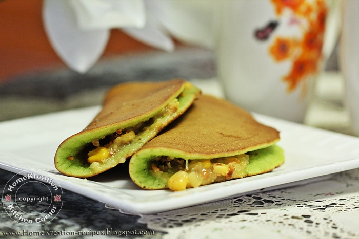 Apam Balik Pandan (Malay Peanut-Stuffed Pancake)  MOST 