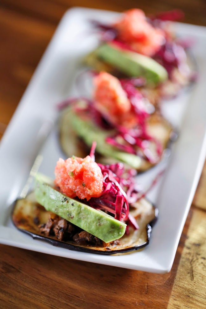 The Chubby Vegetarian: Eggplant and Mushrooms Mini Tacos ...