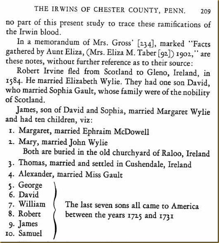 Genealogy of that branch of the Irwin family in New York founded in the Hudson River Valley by William Irwin, 1700-1787 pg2