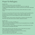 A Prayer for Refugees