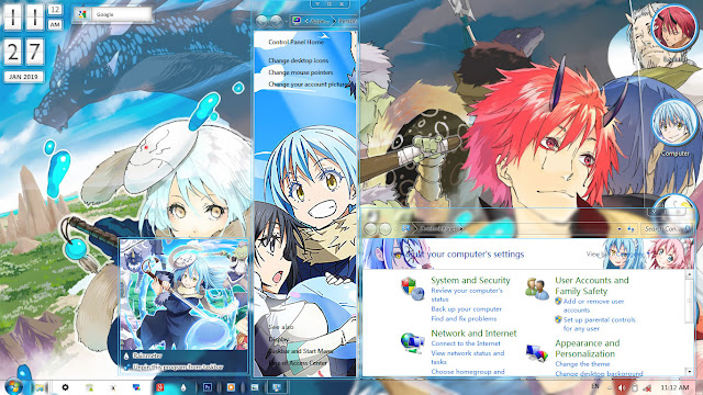 Download Windows 7 Theme Tensei shitara Slime Datta Ken, Download Windows 7 Theme Rimuru Tempest