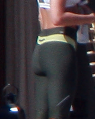 Jennifer Aniston's spandex bum