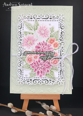 Andrea Sargent, Stampin Up, 2020, Ornate Garden, Blends on Vellum