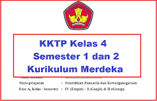 KKTP Kelas 4 Semester 1 dan 2 Kurikulum Merdeka