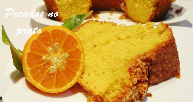 Receita do bolo de tangerina