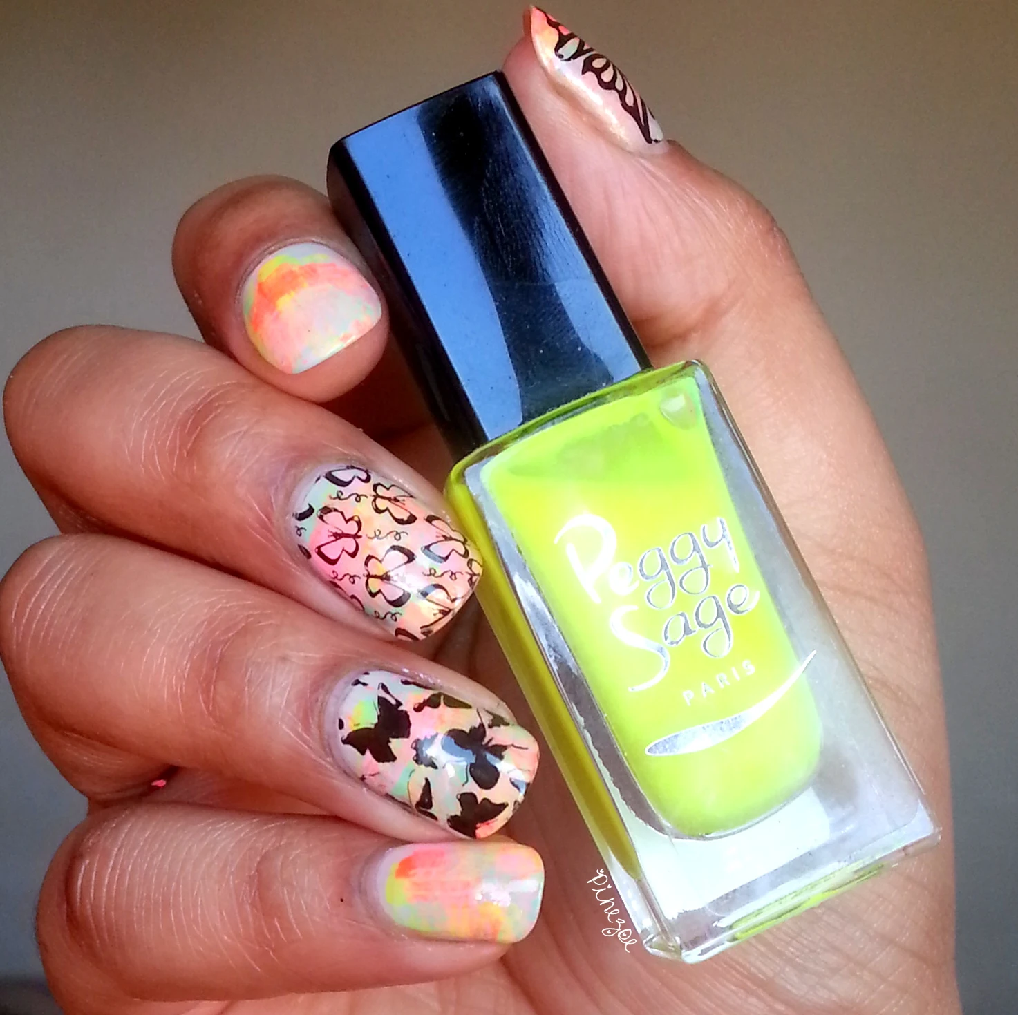 Holi Nail Art