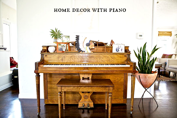 home decor with piano