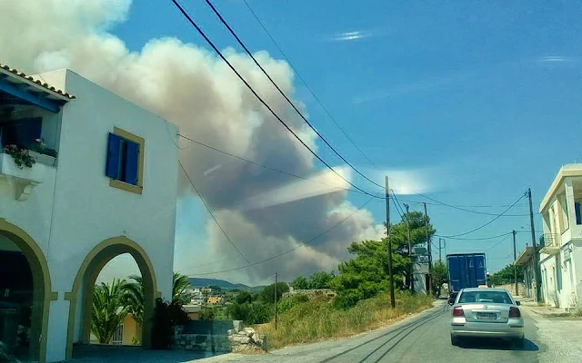 Καλύτερη η εικόνα στα Κύθηρα - Σε επιφυλακή οι πυροσβεστικές δυνάμεις για αναζωπυρώσεις