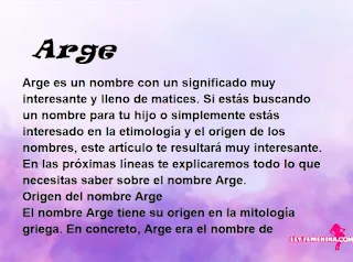 significado del nombre Arge