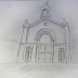 How to Draw and Sketch Castle Front | Free Hand Sketching using Pencil