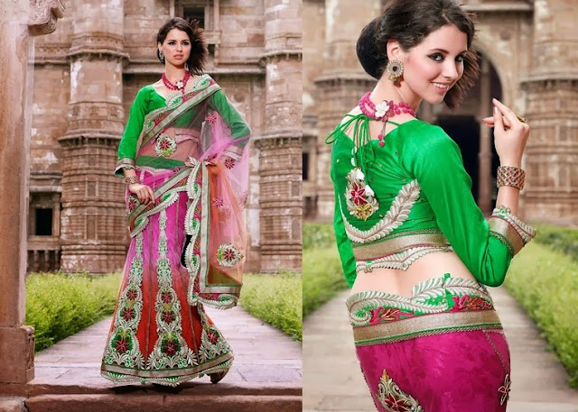 Nakshatra Kushi- Embroidered Sarees 2013-14