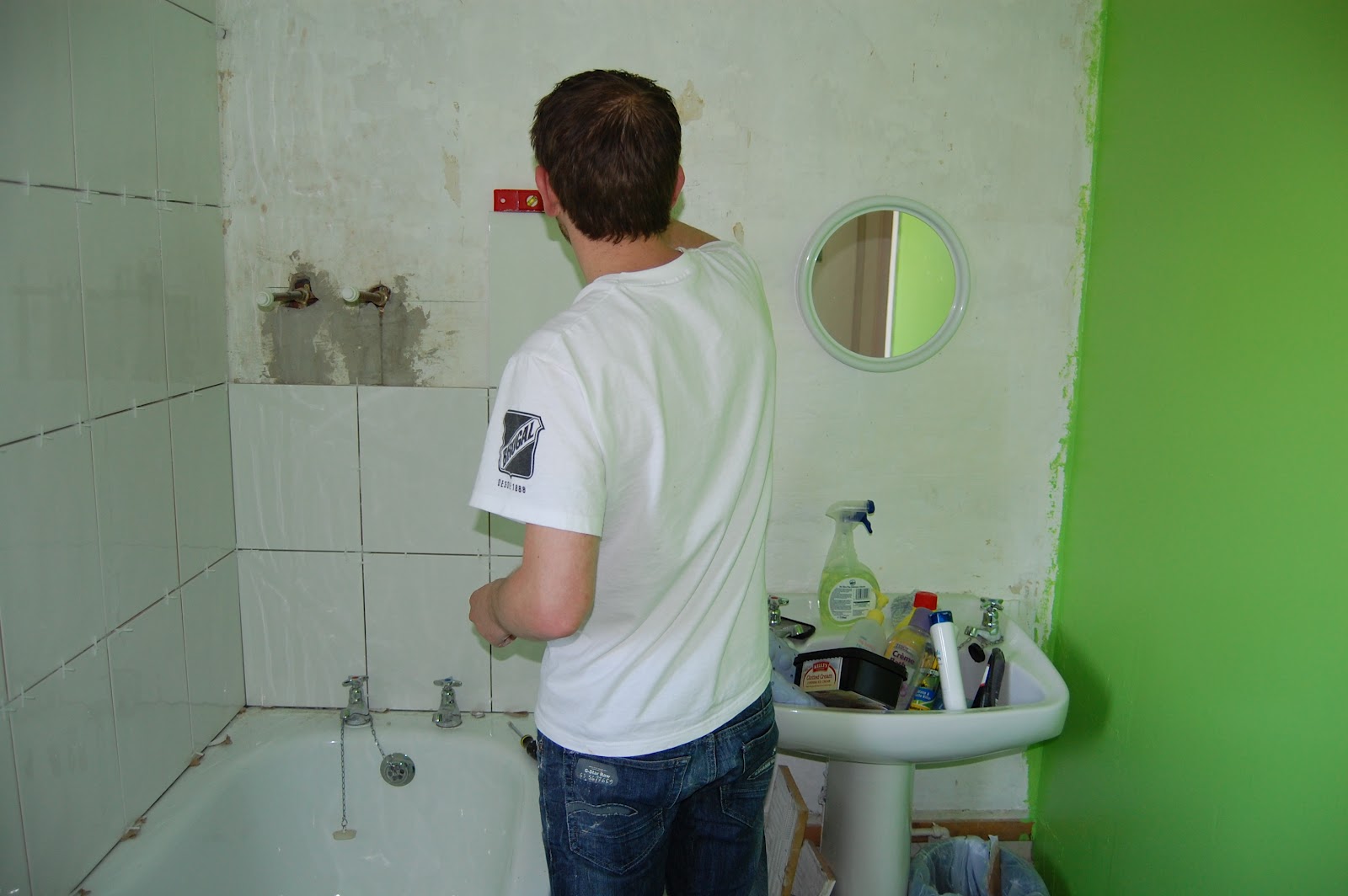 bathroom shower replacement We learned a lot as we went along. Washing my hair in the sink for 