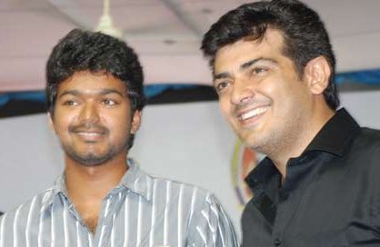 Superstars Ajith and Vijay togetherphoto gallery cinema gallery