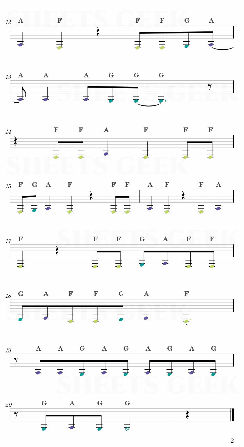 PS5 - salem ilese with TOMORROW X TOGETHER feat. Alan Walker (FORTNITE BATTLE PASS) Easy Sheet Music Free for piano, keyboard, flute, violin, sax, cello page 2