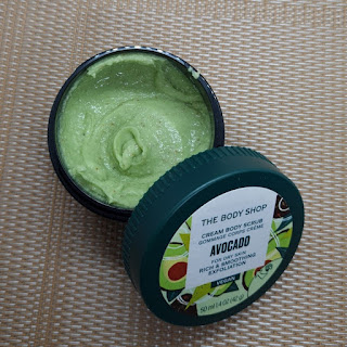 Review: The body shop Body butter Argan en Cream body scrub avocado