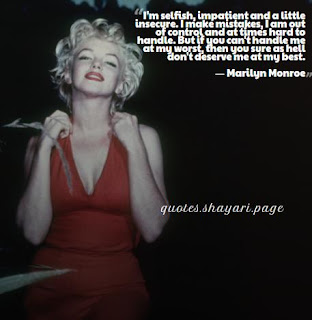 Marilyn Monroe Best Quotes on love-life 