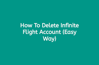 How To Delete Infinite Flight Account (Easy Way)