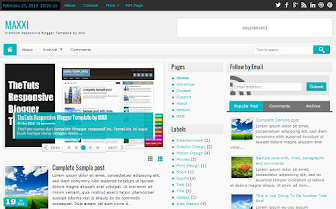 Maxxi Premium Responsive Blogger Template