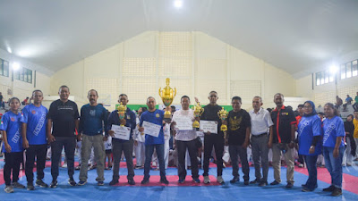 Karateka Lantamal IX Ambon Raih Prestasi Membanggakan Sebagai Juara Umum Di Kejuaraan INKANAS Maluku Open Tournament 2024