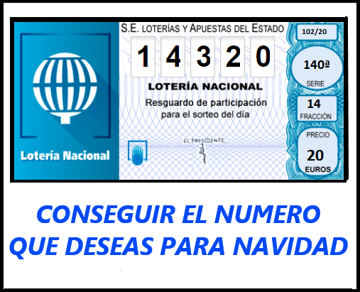 numero de loteria de navidad 14320 estado de alarma