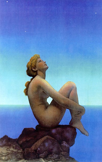 is a Maxfield Parrish blue
