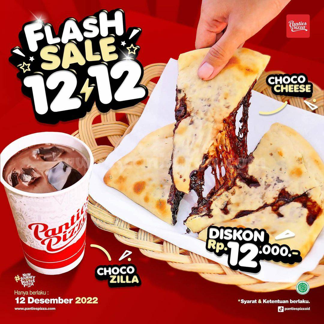 Promo Panties Pizza Flash Sale 12.12 - Diskon Rp. 12.000,-