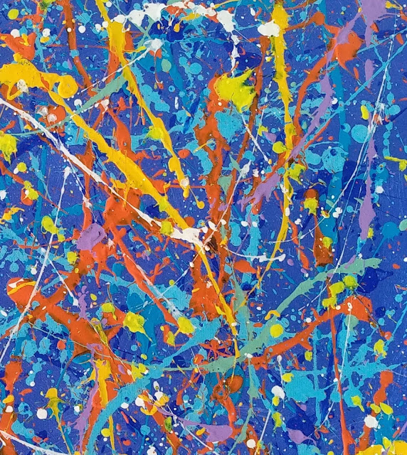 Abstract Splatter Painting