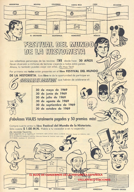 Festival del mundo de la historieta. Novaro, 1969