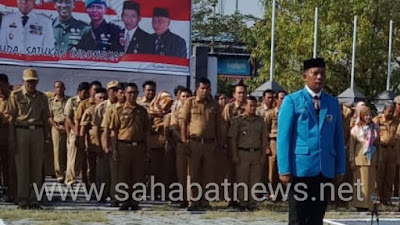 Kader Banser Pinrang Ini Pimpin Barisan Upacara HSP Di Apresiasi Peserta Upacara