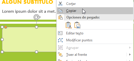 haciendo los rectángulos para la Infografia en PowerPoint