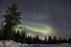 Northern Lights, Glass Igloo, Kakslauttanen, Finland