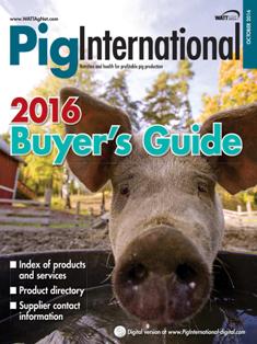 Pig International. Nutrition and health for profitable pig production 2016-06 - October 2016 | ISSN 0191-8834 | TRUE PDF | Bimestrale | Professionisti | Distribuzione | Tecnologia | Mangimi | Suini
Pig International  is distributed in 144 countries worldwide to qualified pig industry professionals. Each issue covers nutrition, animal health issues, feed procurement and how producers can be profitable in the world pork market.