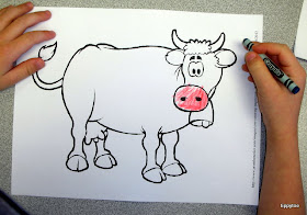 Tippytoe Crafts: Colorful Cows