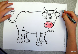 Tippytoe Crafts: Colorful Cows