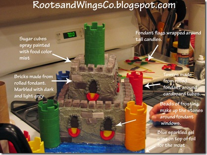 castle cake details