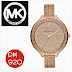 MICHAEL KORS Women's Slim Runway Crystal Bangle Watch MK3251 (Rose Gold Tone) - SOLD OUT!