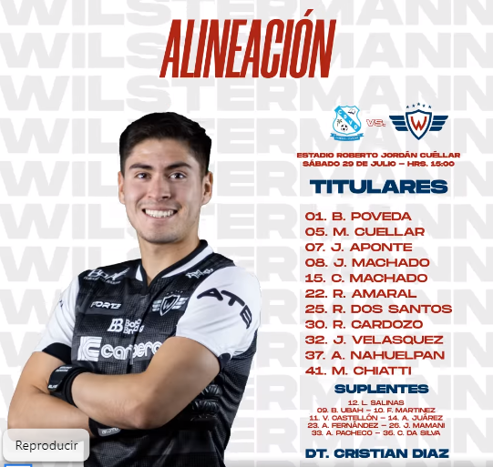 Alineaciones Vaca Diez vs Wilstermann