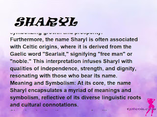 ▷ meaning of the name SHARYL