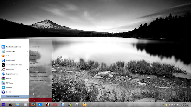 Tema Windows 7 Wpa4 - Elegante estilo visual en tonos grises y claros